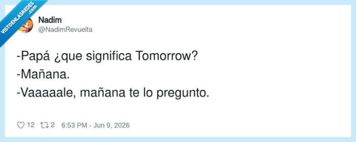 papa,hijo,mañana,significado,español